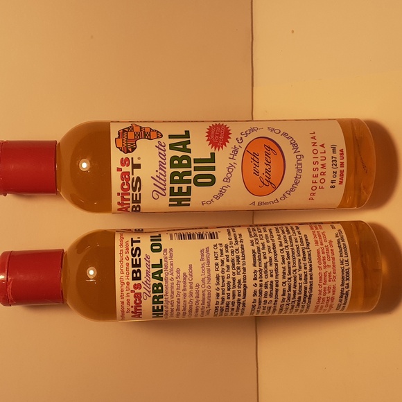 2 NEW 8 oz. bottles Africa's Best Ultimate Herbal oil with Ginseng. - Picture 1 of 5